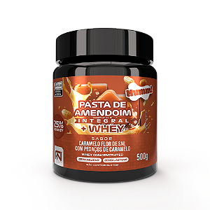 Pasta de Amendoim 25% Whey Caramelo