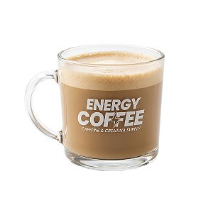Caneca de Vidro Personalizada - Energy Coffee Force Nutrition