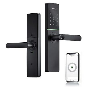 FECHADURA ELETRONICA DIGITAL AGL H30 BLACK WIFI - COM INSTALAÇÃO