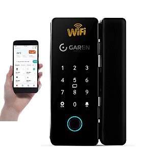 FECHADURA DIGITAL SMART PARA PORTAS DE VIDRO