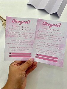 Flyer cartão postal “Cheguei” 10x14cm