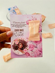 Brinde máscara facial personalizada - Dia da Mulher