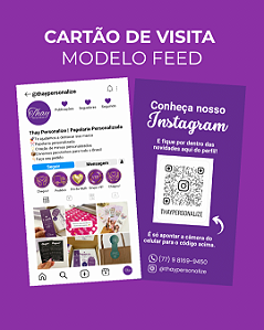 Cartão de visita feed