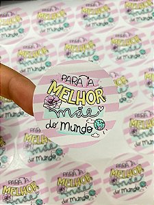 Adesivo Dia das Mães 4x4cm
