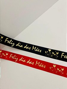 Fita de cetim personalizada - Dia das Mães
