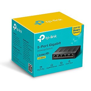 Switch Gigabit com 5 portas TP-LINK - LS1005G