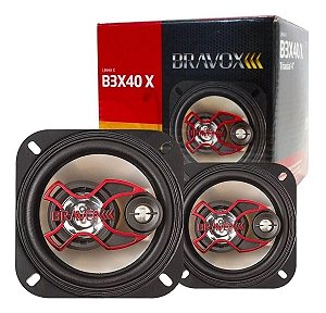 Par De Auto Falantes De 4 Polegadas Bravox B3x40x 80wrms