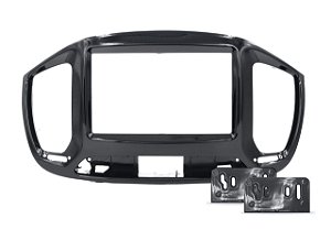 Moldura Expex 2 Din Novo Uno Black Piano Epx 412