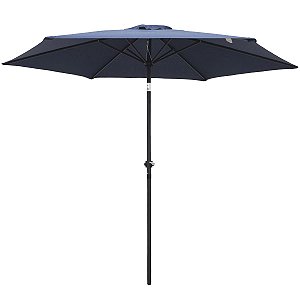 Ombrelone Central Guarda Sol 2,70m Proteção Ultra Violeta Uv Azul