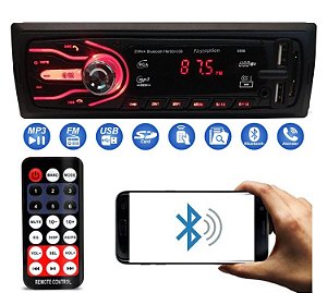 Som Automotivo First Option 5566 Com Usb, Bluetooth E Leitor De Cartão Sd