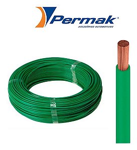 Fio Cabo automotivo Permak 0,50 Mm Verde 78a3 100 Metros