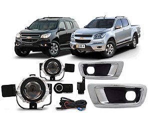 Kit farol auxiliar Milha S10 e trailblazer 2012 a 2016 Bmo