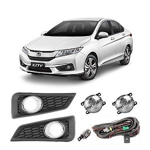 Kit farol auxiliar Milha City 2015 a 2017 Bmo shocklight