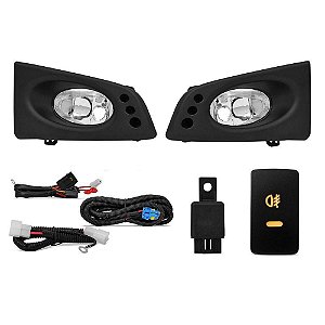 Kit farol auxiliar Milha Fit 2009 a 2011 Bmo shocklight
