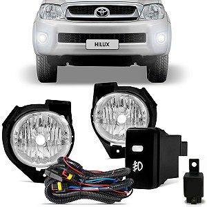 Kit farol auxiliar Milha Hilux Srv sr 2009 a 2011 Bmo