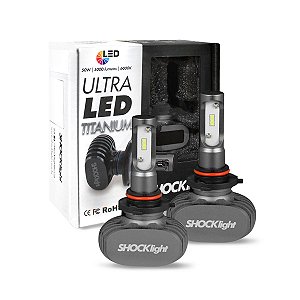 Kit Lampada Ultra Led Titanium Shocklight Hb3 10000 Lumens
