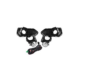 Kit farol auxiliar Milha Fit 2018 em diante Mold Preta Bmo