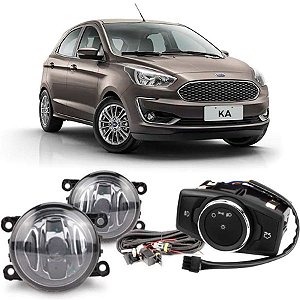 Kit farol auxiliar Milha Ka 2019 em diante Bmo sem grade