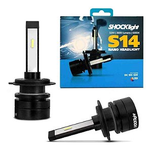Lâmpada Super Led Mini Shocklight 32w S14 Nano H7 6000k