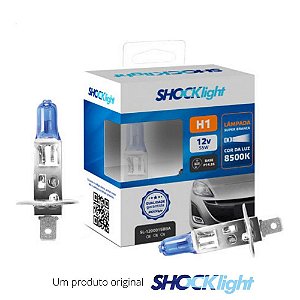 Par Shocklight Lampada Halogena Super Branca H1 12v 55w