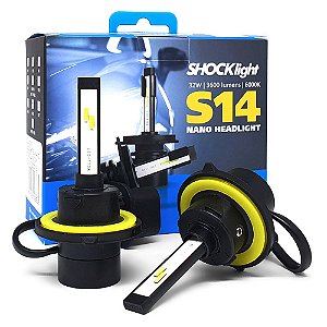 Lâmpada Super Led Mini Shocklight 32w S14 Nano H13 6000k
