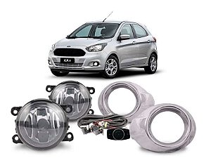 Kit Farol Milha Novo Ka 2015 em diante Bmo C/ Grade Cromada