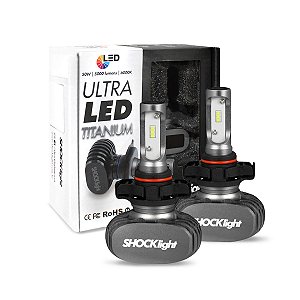 Kit Lampada Ultra Led Titanium Shocklight H16 10000 Lumens