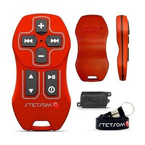 Controle Longa Distância Stetsom SX Universal 200 m vermelho