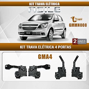 Kit Trava Elétrica Ágile 2009-2014 4 Portas Tragial