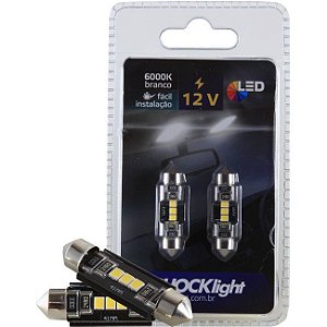 Par Led Torpedo Shocklight 3 Leds Smd 2835 12v 42mm