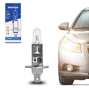 Par Lampada Shocklight Halogena Standart H1 12v 55w P14.5S