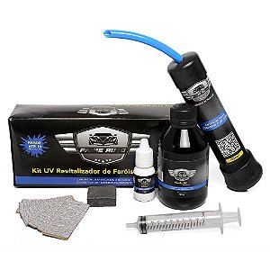 Kit Uv Revitalizador Farol Verniz Vapor Polimero Prime Auto