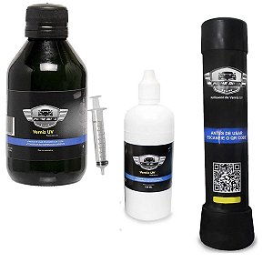 Kit Revitalizador Farol Verniz Vapor Polimero 50 Aplicações