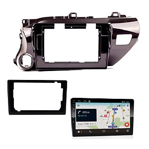 Central Multimidia Car Play E-tech 9 Polegadas Hilux 17 a 21