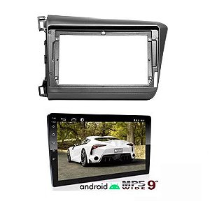 Central Multimidia Android E-tech 9 Polegadas Civic 12 a 15