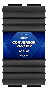 Conversor de Voltagem Zendel 24v para 12v 5a 15a Automotivo