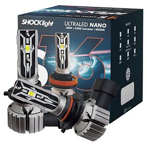 Lâmpada Ultra Led Shocklight 40w S16 Nano Hb3 6000k 12v