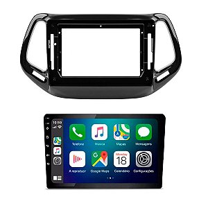 Central Multimídia Carplay Android Auto 10 Pol Compass 2017+