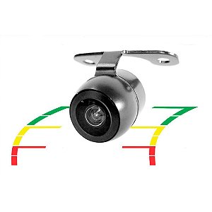 Câmera de Ré Estacionamento 2 em 1 com Linhas Dinâmicas