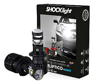 Farol Led Lampada Nano H7 Projetor Canhão Facil Instalaçao