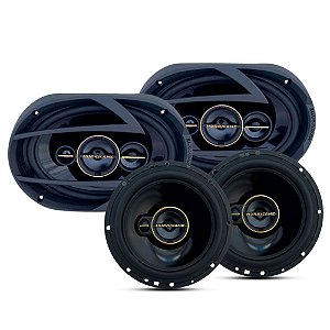 Kit Prático Hurricane Aurum A6t 6 e 6x9 A69q Polegada 380wrms