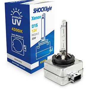 Lâmpada Shocklight Xenon D1s 4300k 35w 12v Luz Amarela