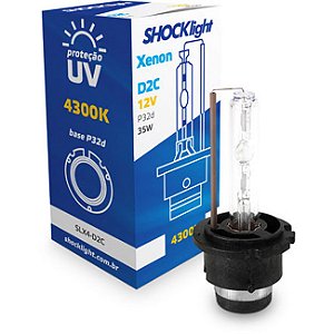 Lâmpada Shocklight Xenon D2c 4300k 35w 12v Luz Amarela