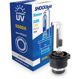 Lâmpada Shocklight Xenon D2r 5500k 35w 12v Luz Branca