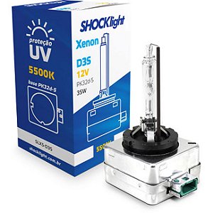 Lâmpada Shocklight Xenon D3s 5500k 35w 12v Luz Branca