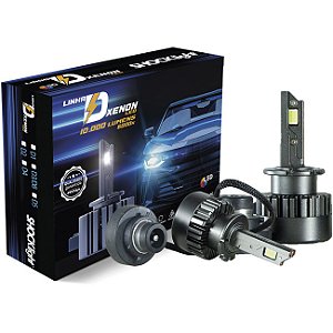 Kit Lâmpada Led para Xenon Fabrica Shocklight D2r/d2s 10000l