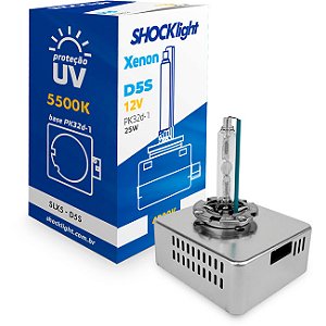 Lâmpada Shocklight Xenon D5s 5500k 25w 12v Luz Branca