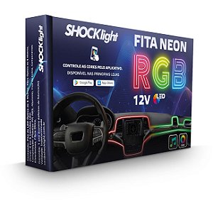 Fita Neon Led Rgb Luz Interna Painel Carro 5m 5 Canhões
