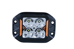 Farol Led Auxiliar Xroad Shocklight Embutido 4 Led 20w 1800L