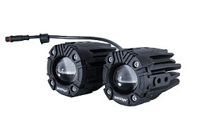 Kit farol auxiliar u7 shocklight duas cores 6500k 3000k 28w